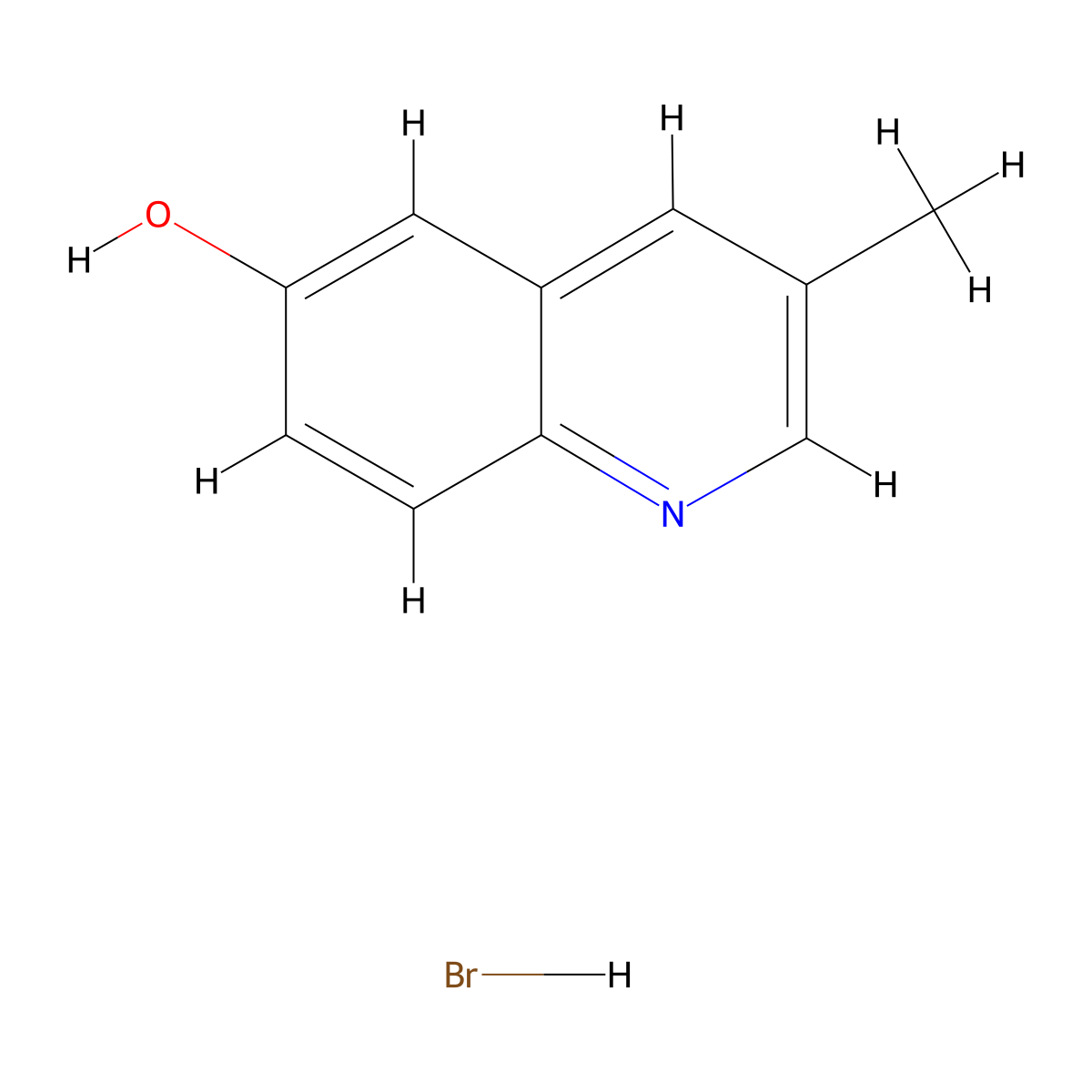 3-Methylquinolin-6-ol hydrobromide molecular structure, CAS 2680528-25-8