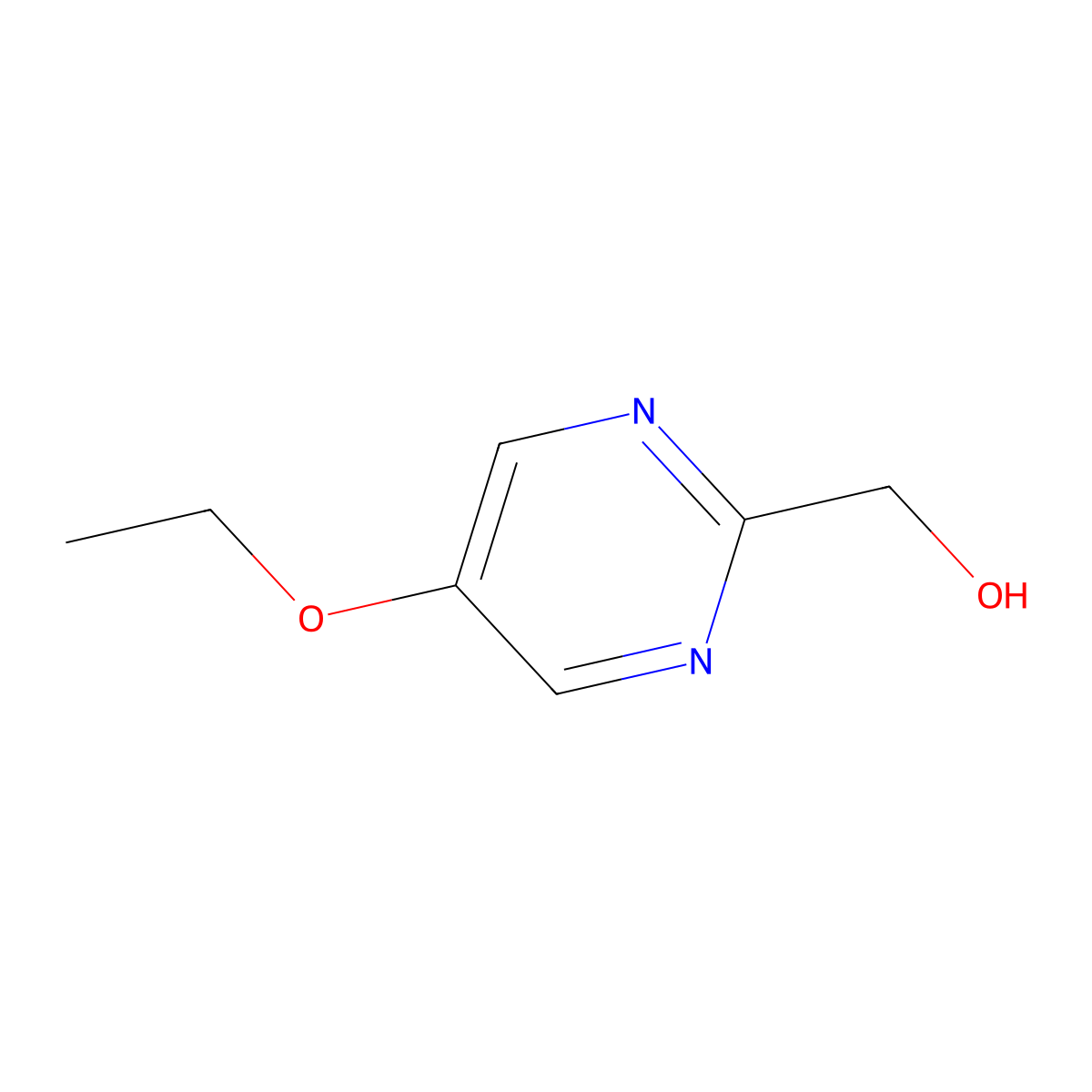 (5-Ethoxypyrimidin-2-yl)methanol molecular structure, CAS 2680528-29-2