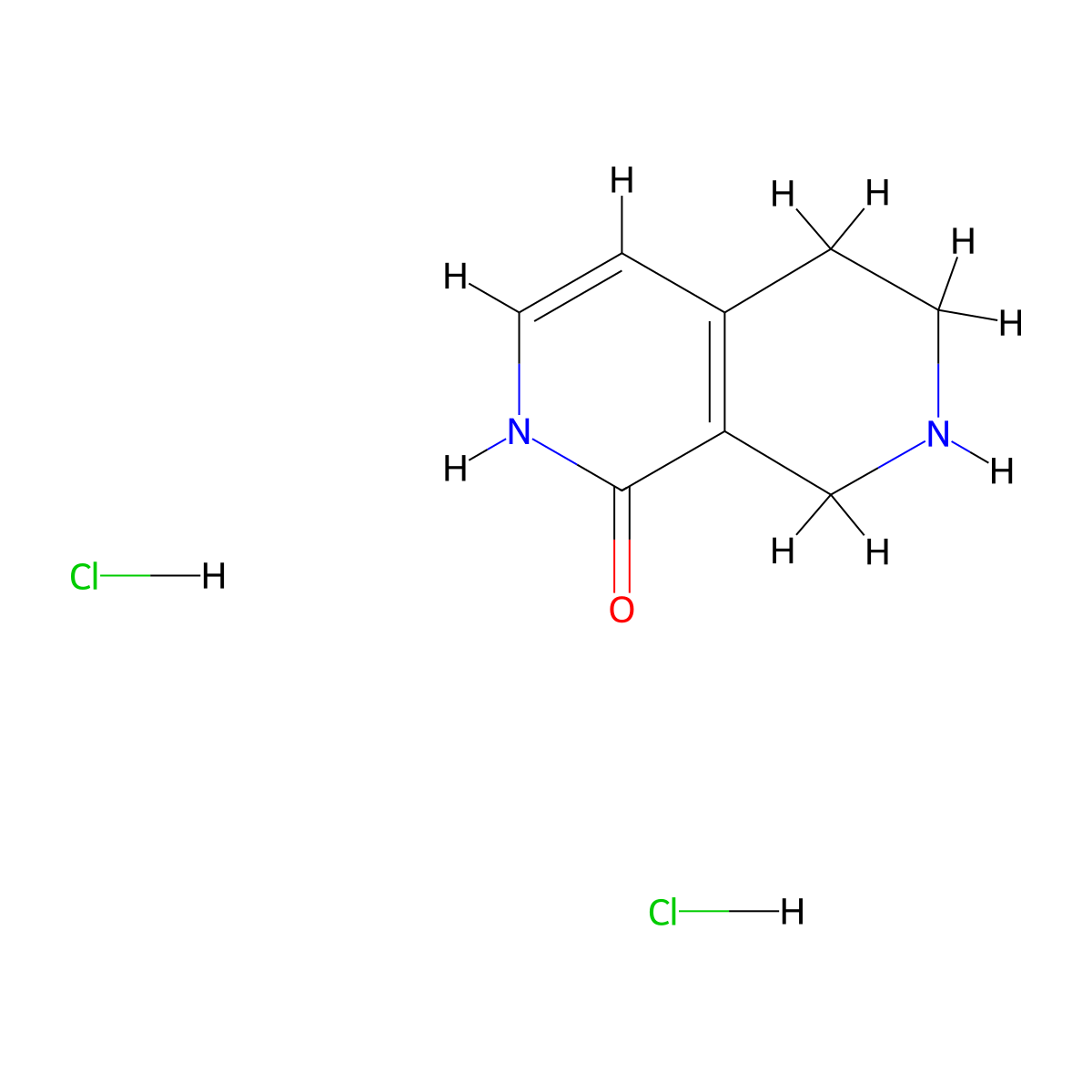 5,6,7,8-Tetrahydro-2,7-naphthyridin-1-ol dihydrochloride molecular structure, CAS 2680528-42-9