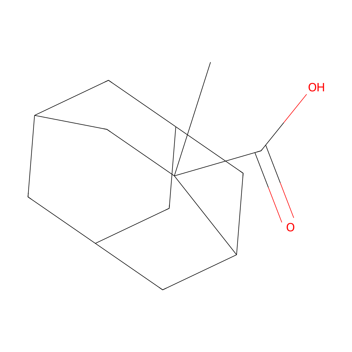 4-Methyltricyclo(4.3.1.1,3,8)undecane-4-carboxylic acid molecular structure, CAS 2680528-54-3