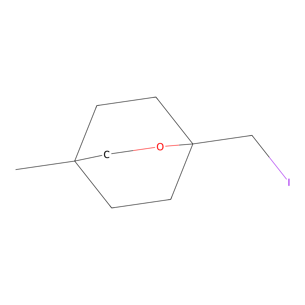 1-(Iodomethyl)-4-methyl-2-oxabicyclo[2.2.2]octane molecular structure, CAS 2680528-62-3