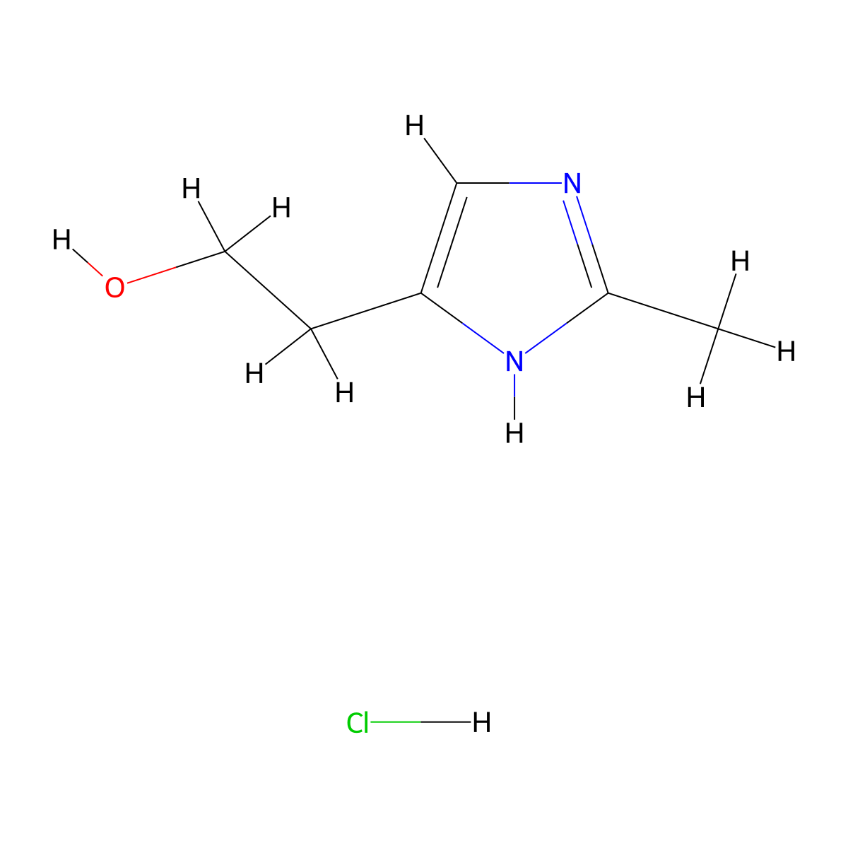 2-(2-methyl-1H-imidazol-4-yl)ethan-1-ol hydrochloride molecular structure, CAS 2680528-74-7