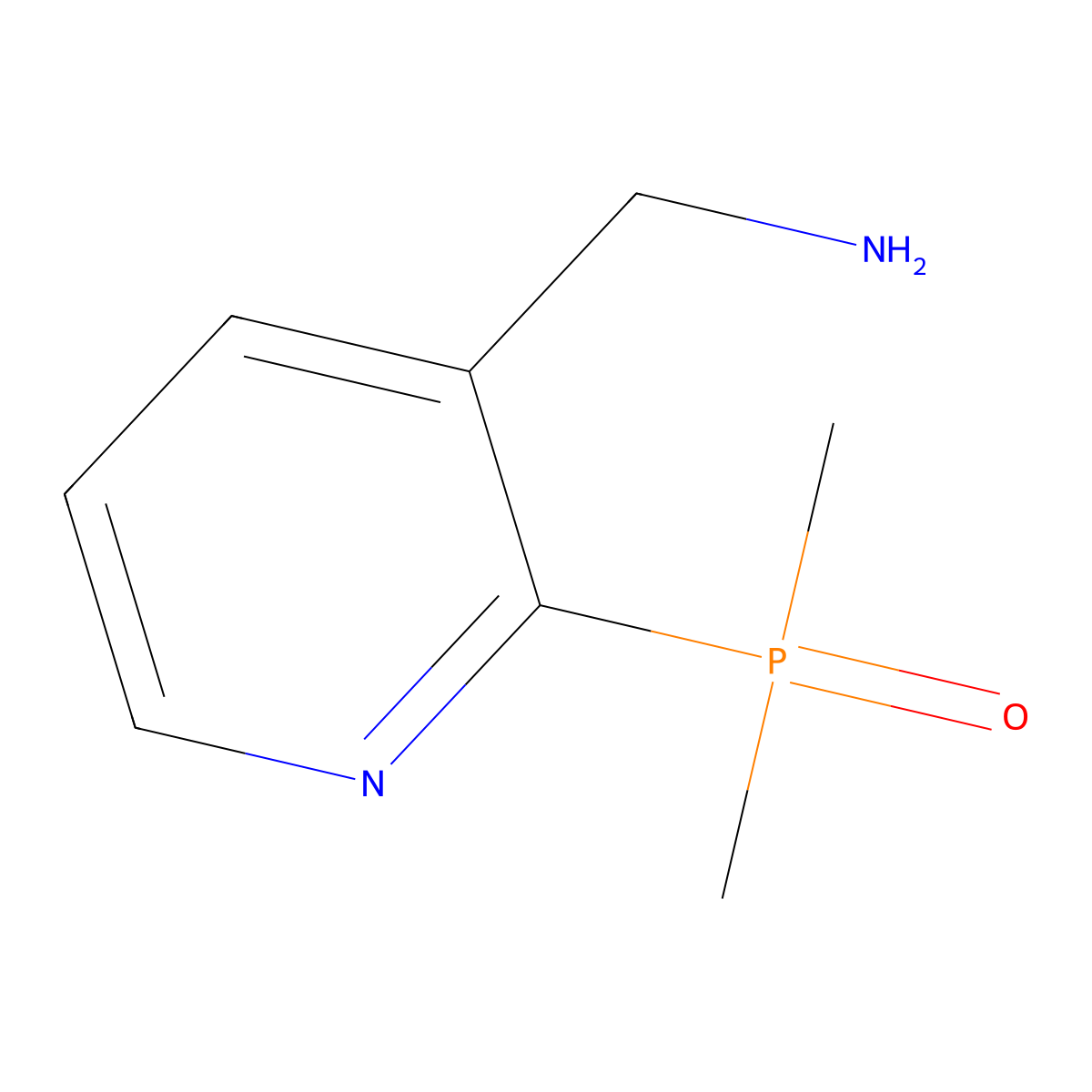 [2-(Dimethylphosphoryl)pyridin-3-yl]methanamine molecular structure, CAS 2680529-15-9