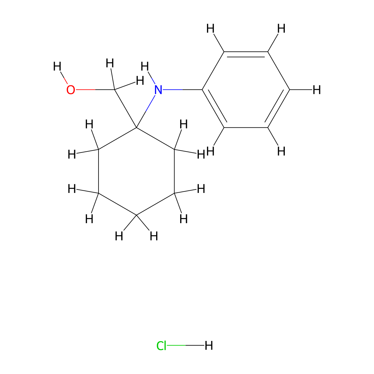 [1-(Phenylamino)cyclohexyl]methanol hydrochloride molecular structure, CAS 2680529-23-9
