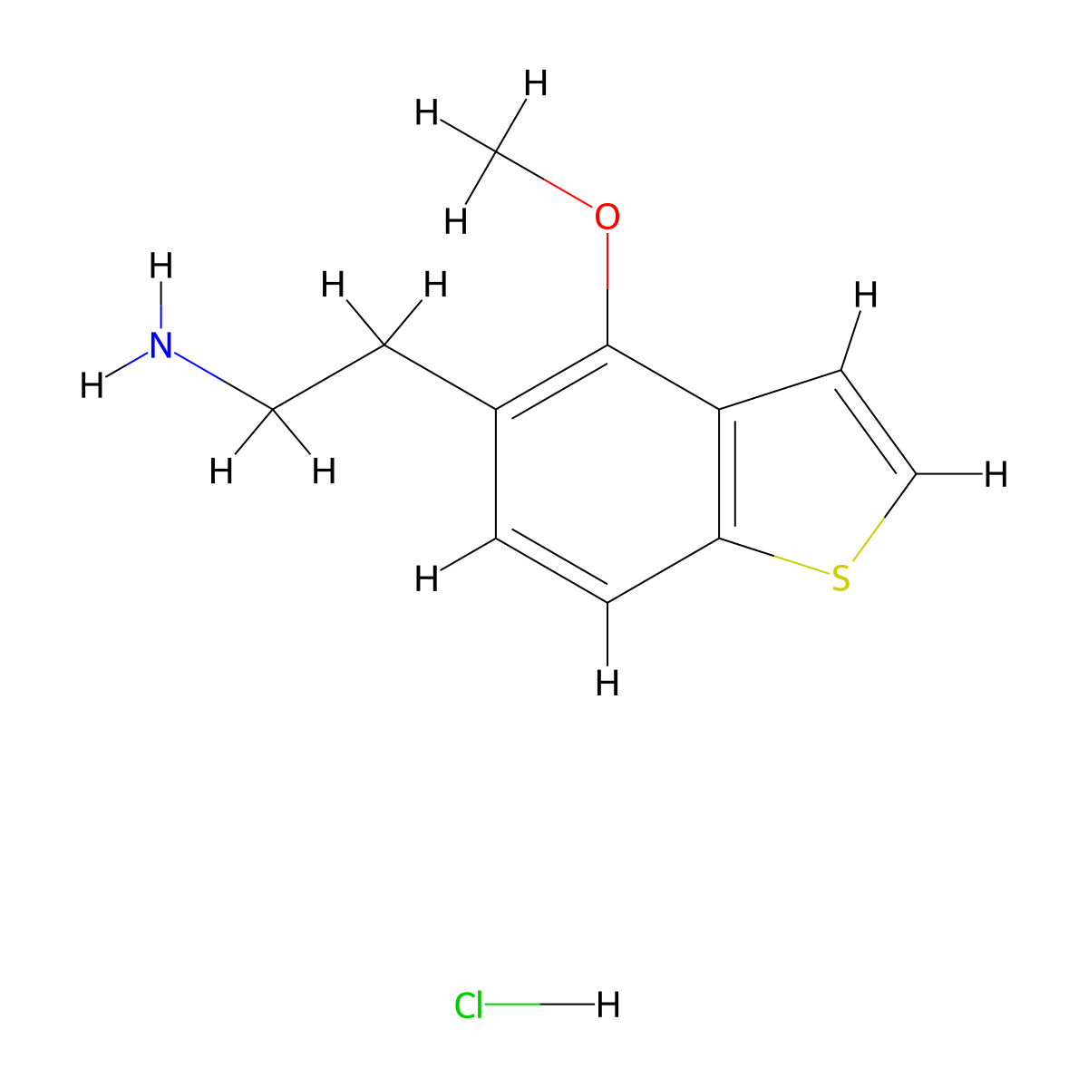 2-(4-Methoxy-1-benzothiophen-5-yl)ethan-1-amine hydrochloride molecular structure, CAS 2680529-35-3