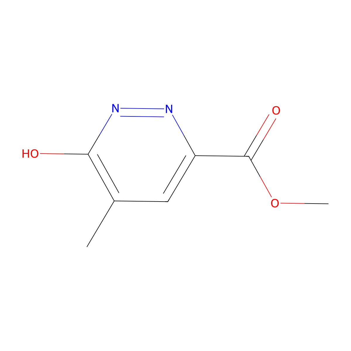 Methyl 6-hydroxy-5-methylpyridazine-3-carboxylate molecular structure, CAS 2680529-61-5