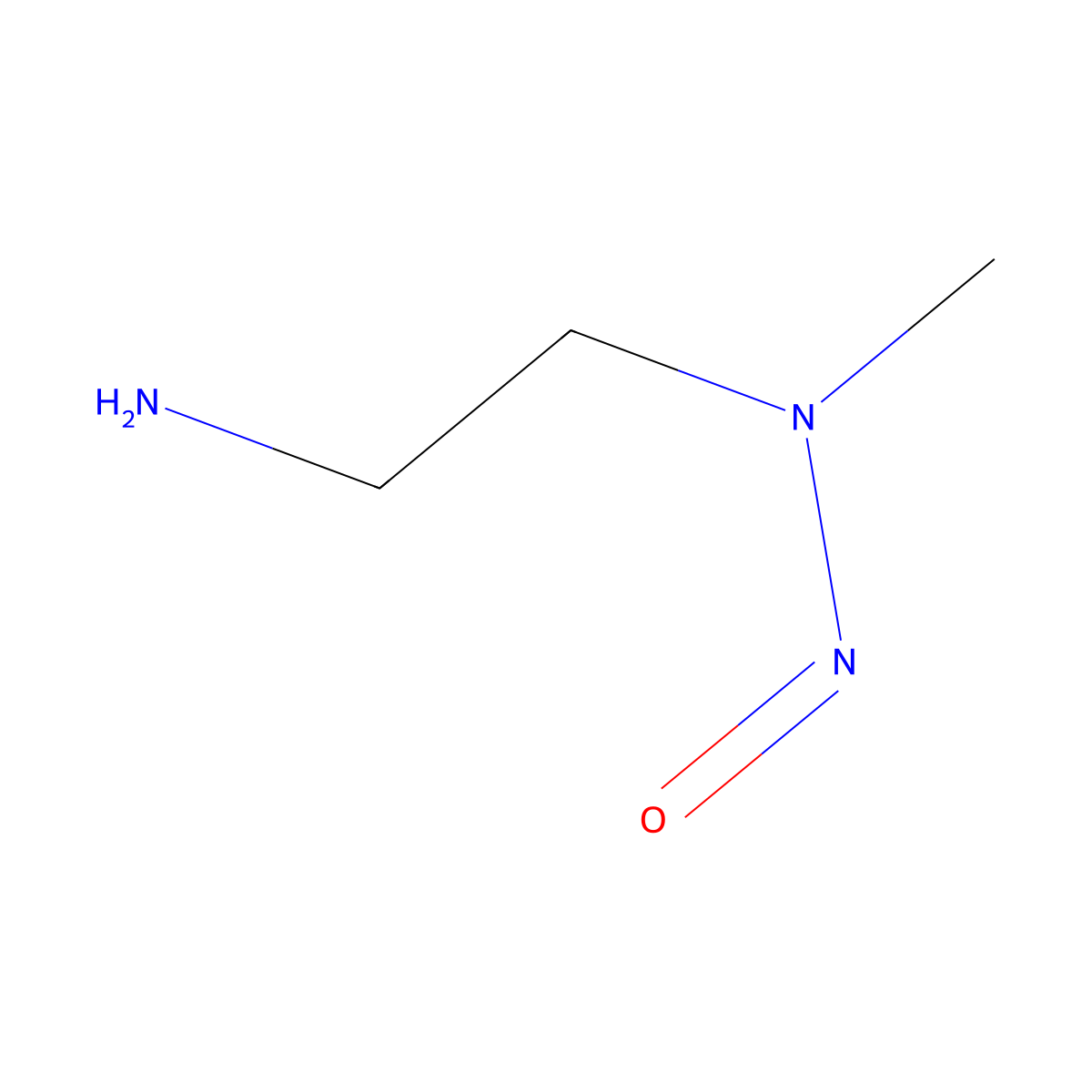 (2-Aminoethyl)(methyl)nitrosoamine molecular structure, CAS 2680529-63-7