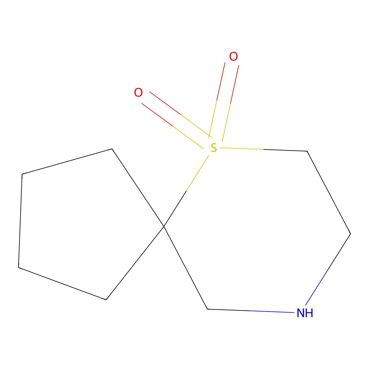6lambda6-Thia-9-azaspiro[4.5]decane-6,6-dione molecular structure, CAS 2680530-19-0