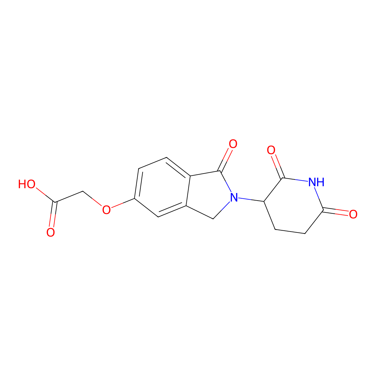 2-{[2-(2,6-dioxopiperidin-3-yl)-1-oxo-2,3-dihydro-1H-isoindol-5-yl]oxy}acetic acid molecular structure, CAS 2680530-31-6