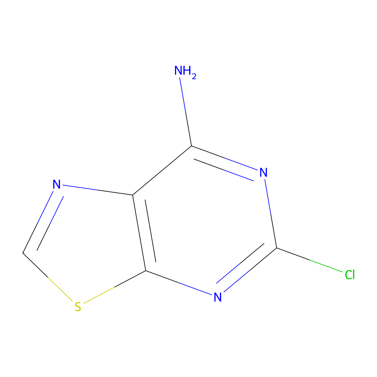 5-Chloro-[1,3]thiazolo[5,4-d]pyrimidin-7-amine molecular structure, CAS 2680530-39-4