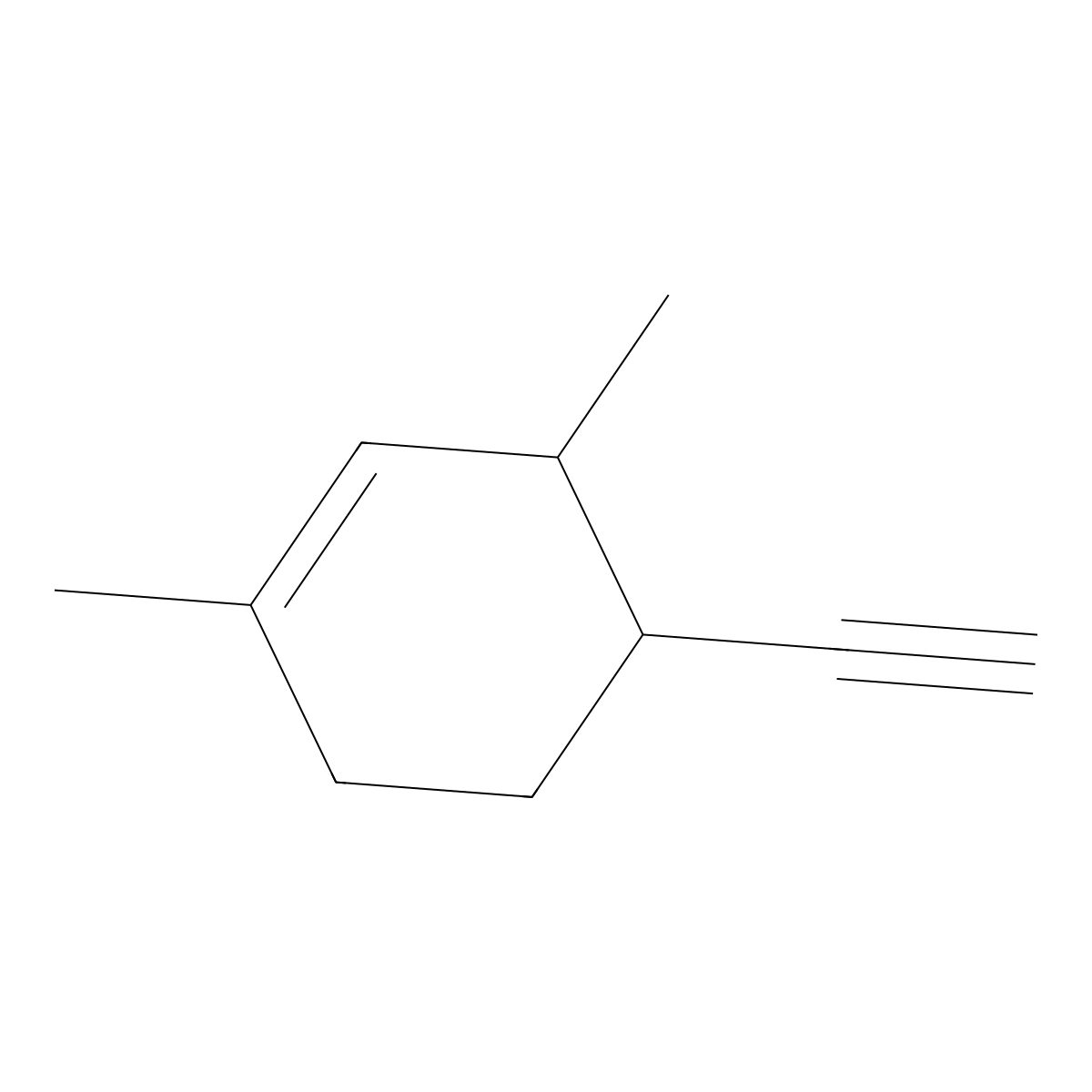 4-Ethynyl-1,3-dimethylcyclohex-1-ene molecular structure, CAS 2680530-41-8