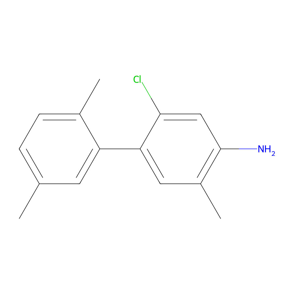 2-Chloro-2',5,5'-trimethyl-[1,1'-biphenyl]-4-amine molecular structure, CAS 2680530-42-9