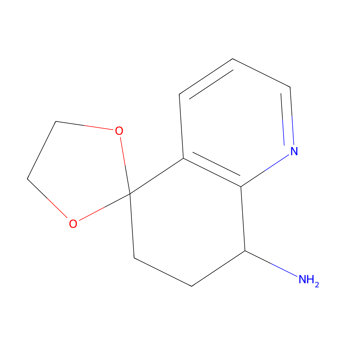 7',8'-dihydro-6'H-spiro[1,3-dioxolane-2,5'-quinolin]-8'-amine molecular structure, CAS 2680530-59-8