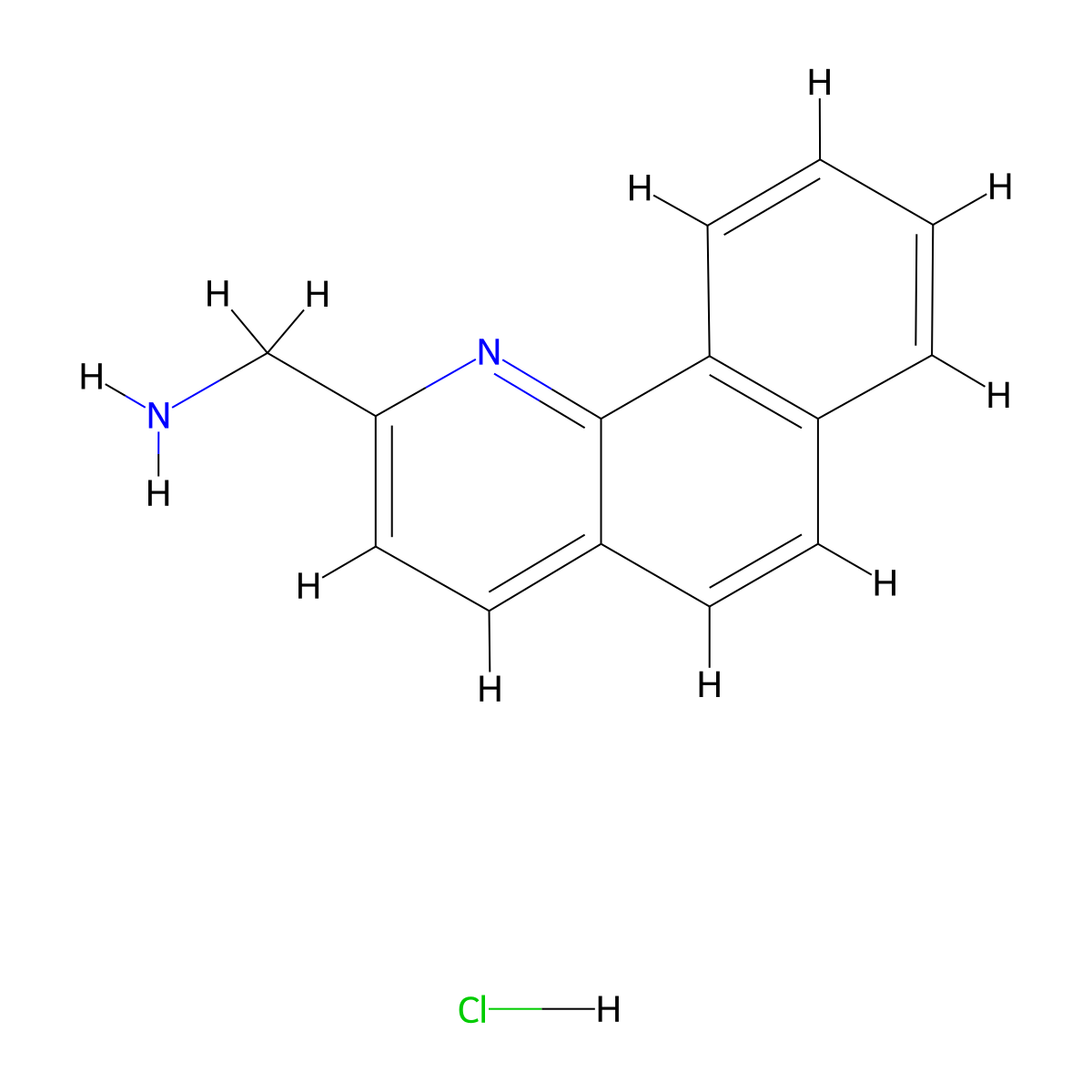 1-{Benzo[h]quinolin-2-yl}methanamine hydrochloride molecular structure, CAS 2680530-72-5
