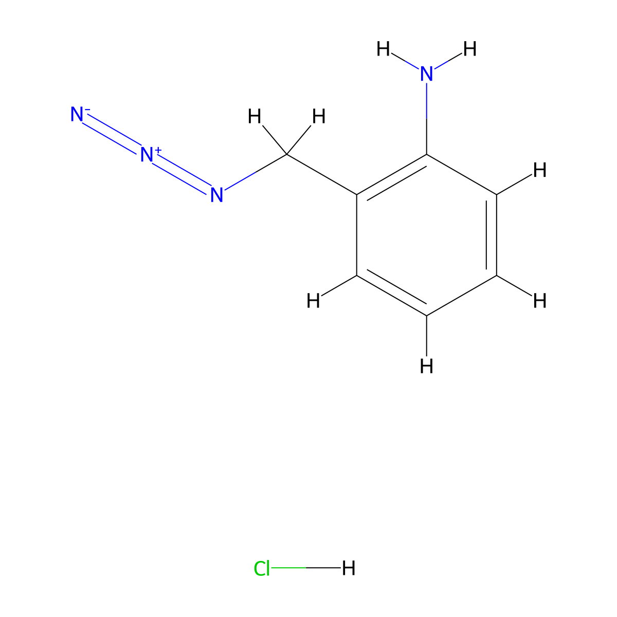 2-(Azidomethyl)aniline hydrochloride molecular structure, CAS 2680530-79-2