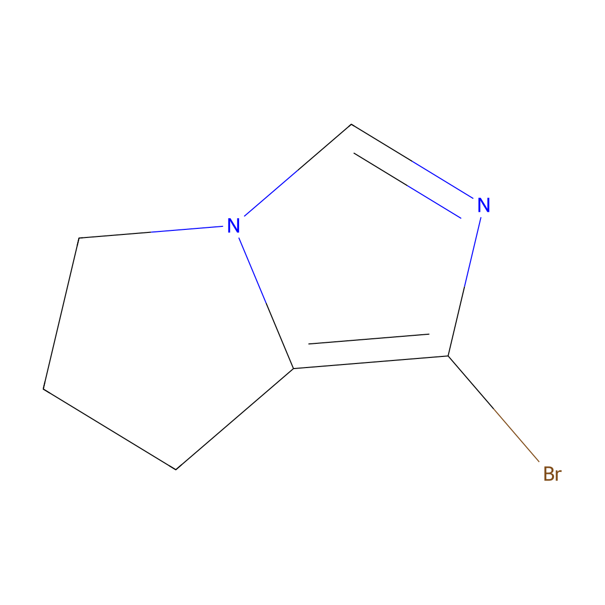 1-bromo-5H,6H,7H-pyrrolo[1,2-c]imidazole molecular structure, CAS 2680530-98-5