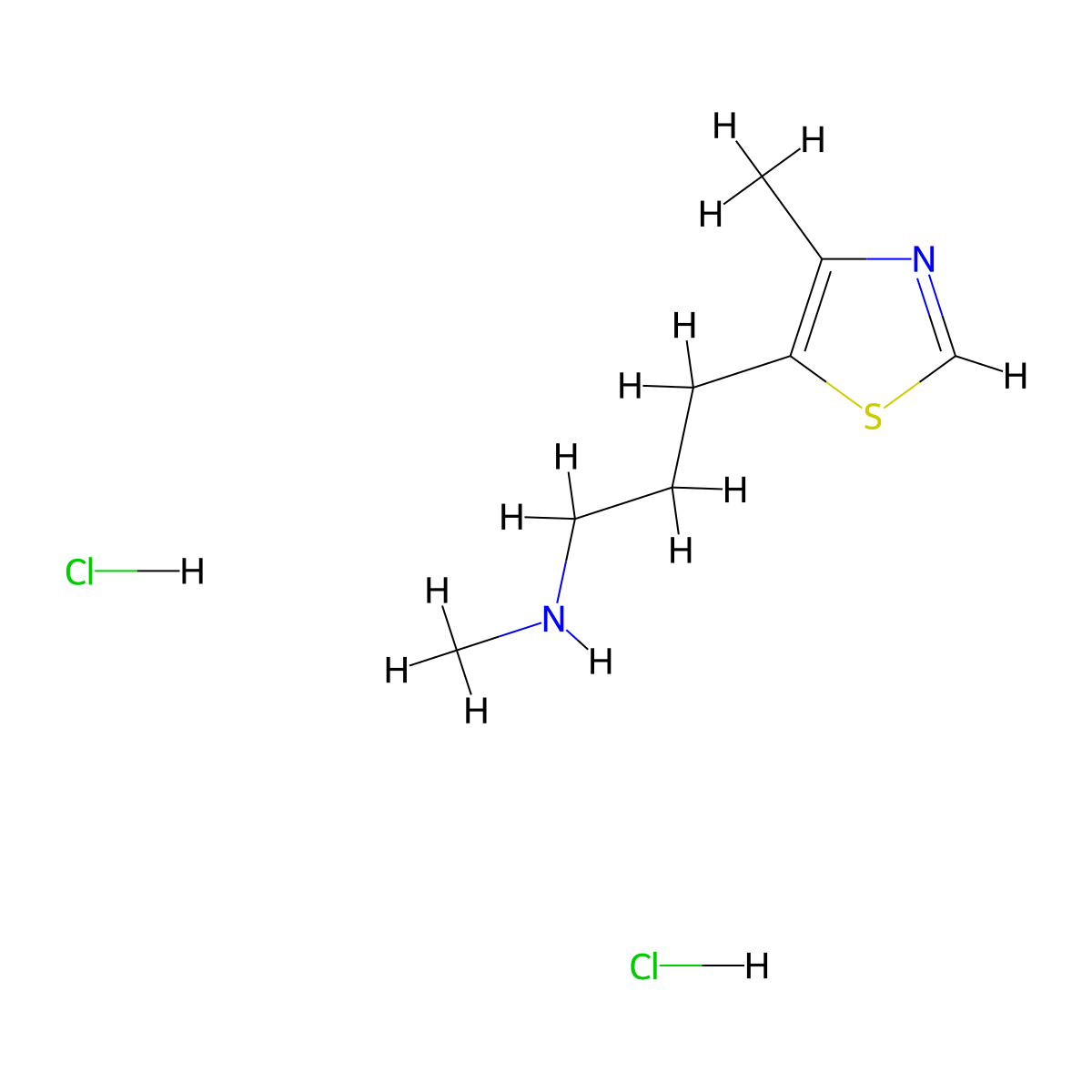 Methyl[3-(4-methyl-1,3-thiazol-5-yl)propyl]amine dihydrochloride molecular structure, CAS 2680531-38-6