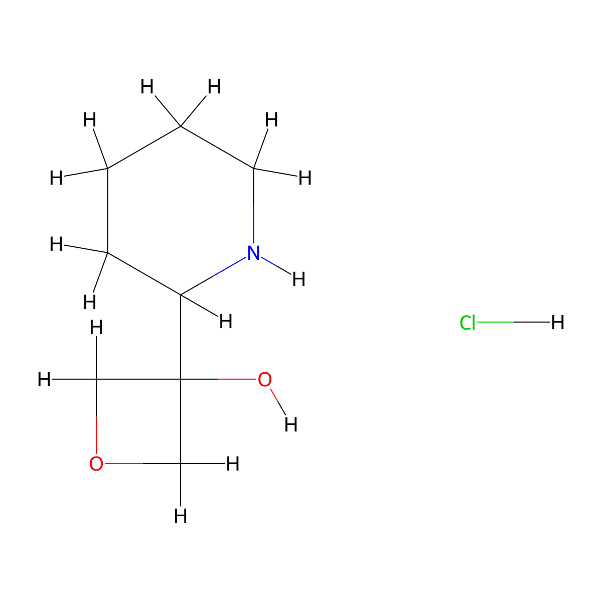 3-(Piperidin-2-yl)oxetan-3-ol hydrochloride molecular structure, CAS 2680531-70-6