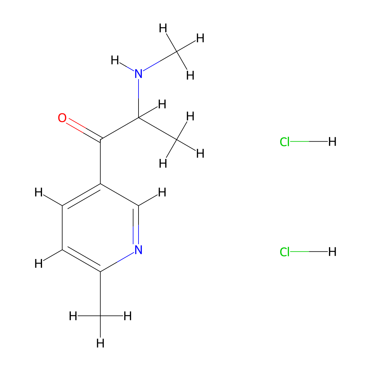2-(Methylamino)-1-(6-methylpyridin-3-yl)propan-1-one dihydrochloride molecular structure, CAS 2680531-87-5