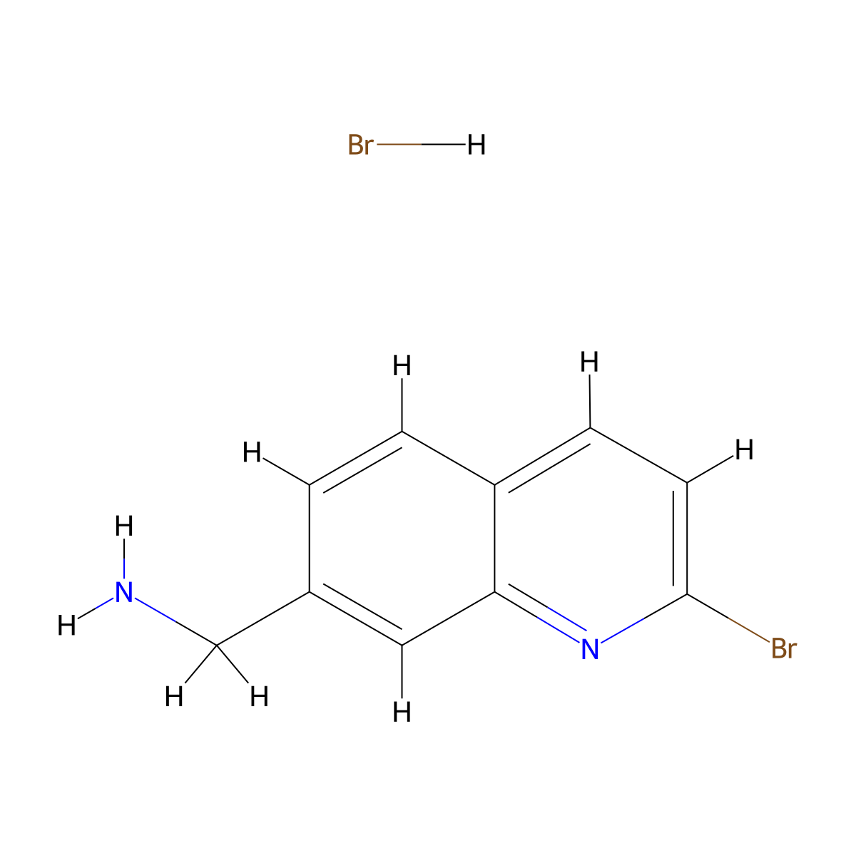 1-(2-Bromoquinolin-7-yl)methanamine hydrobromide molecular structure, CAS 2680533-30-4
