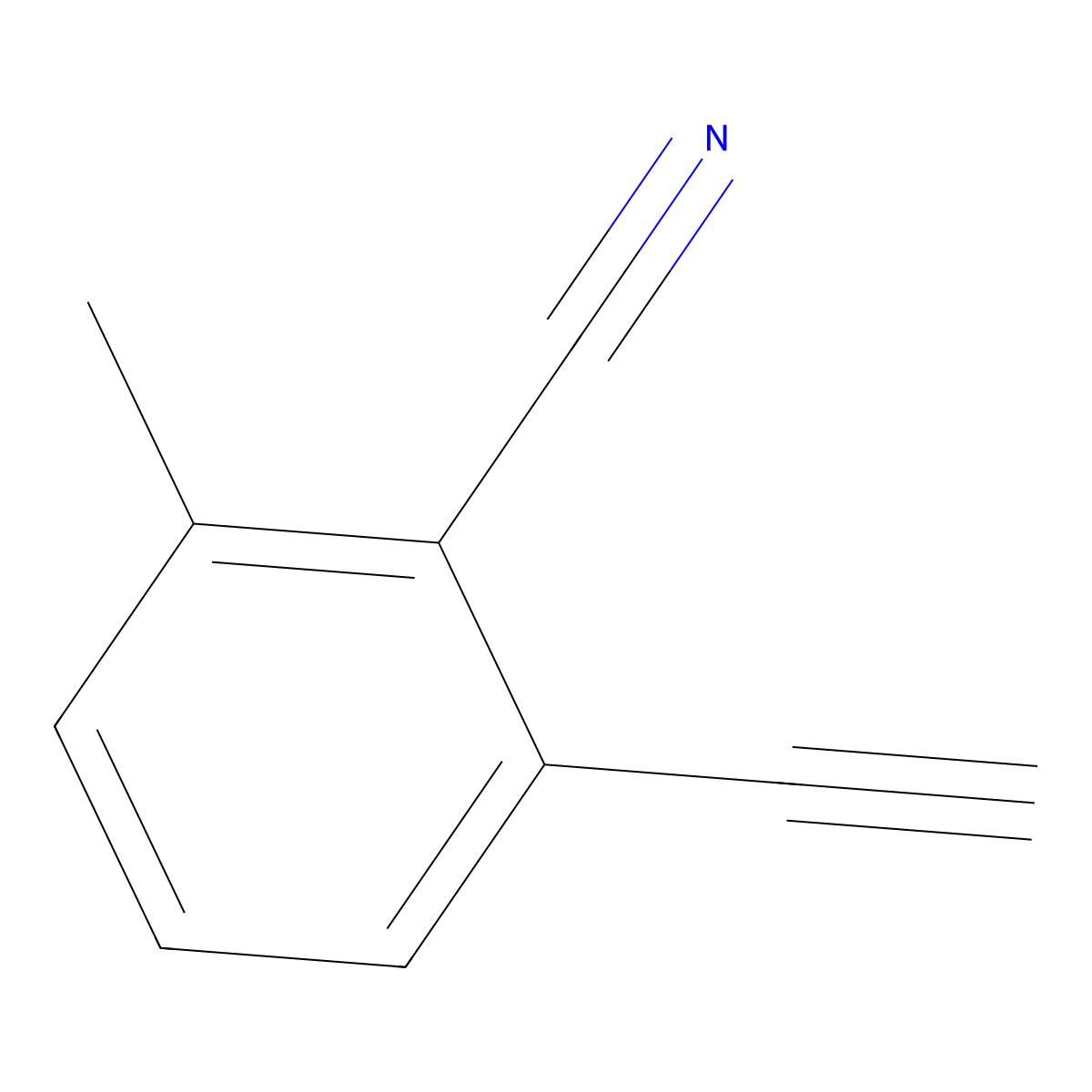 2-Ethynyl-6-methylbenzonitrile molecular structure, CAS 2680533-36-0