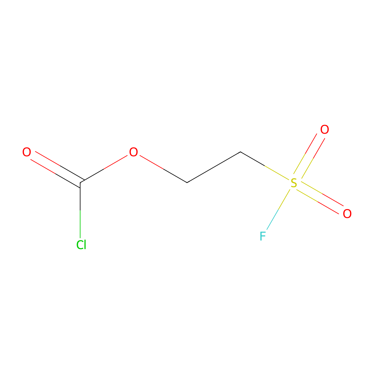 2-((Chlorocarbonyl)oxy)ethane-1-sulfonyl fluoride molecular structure, CAS 2680533-43-9