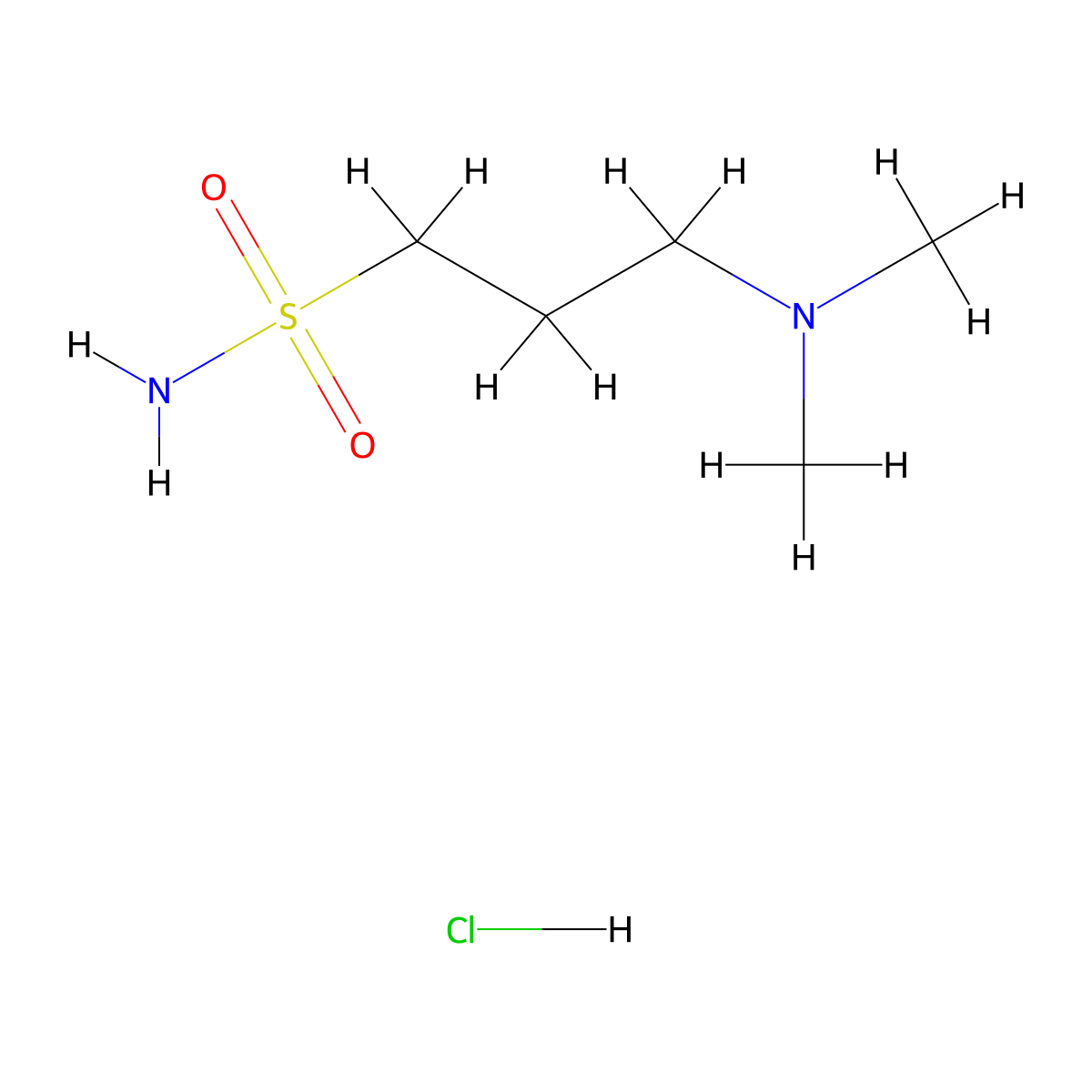 3-(Dimethylamino)propane-1-sulfonamide hydrochloride molecular structure, CAS 2680533-75-7