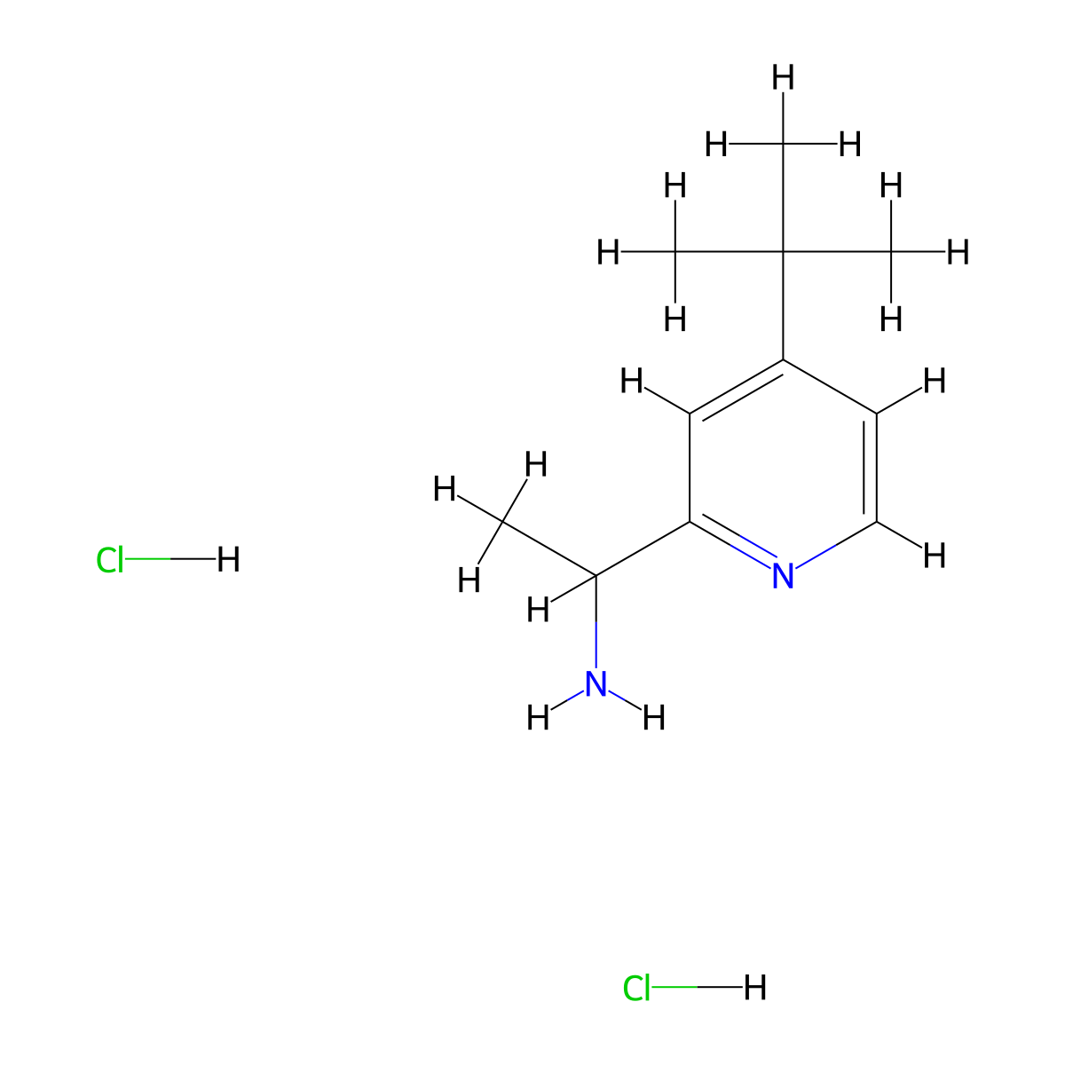 1-(4-Tert-butylpyridin-2-yl)ethan-1-amine dihydrochloride molecular structure, CAS 2680534-08-9