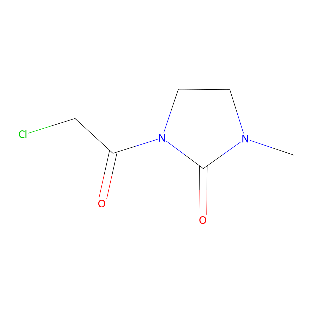 1-(2-Chloroacetyl)-3-methylimidazolidin-2-one molecular structure, CAS 2680534-16-9