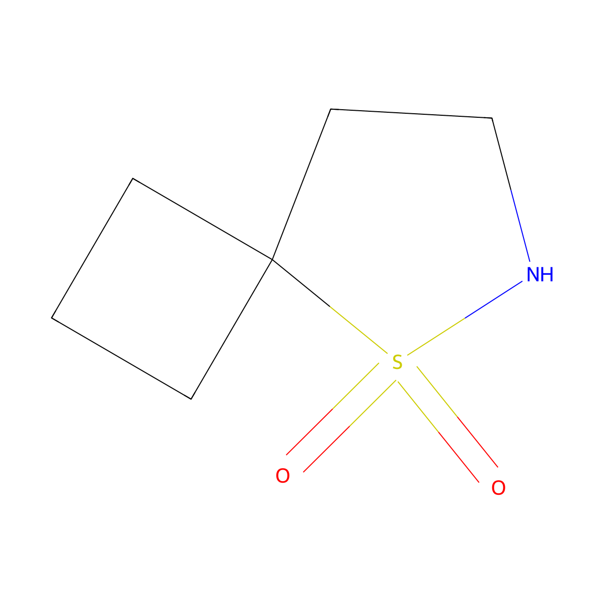 5Lambda6-thia-6-azaspiro[3.4]octane-5,5-dione molecular structure, CAS 2680534-23-8