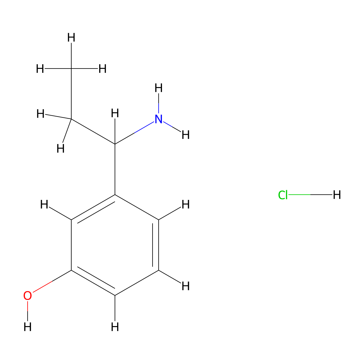 3-(1-Aminopropyl)phenol hydrochloride molecular structure, CAS 2680534-24-9