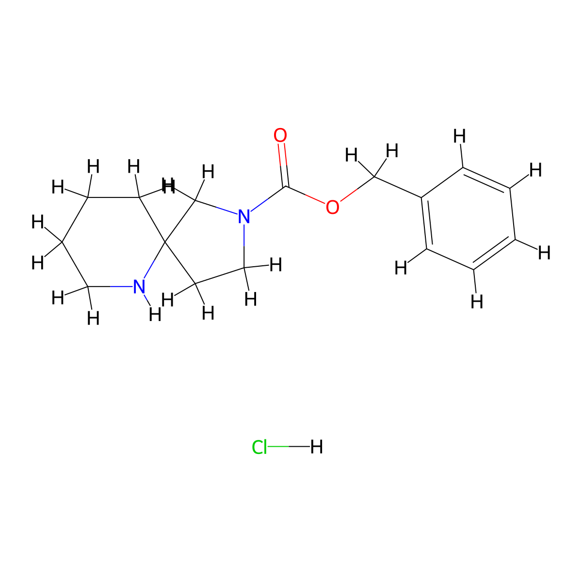Benzyl 2,6-diazaspiro[4.5]decane-2-carboxylate hydrochloride molecular structure, CAS 2680534-30-7