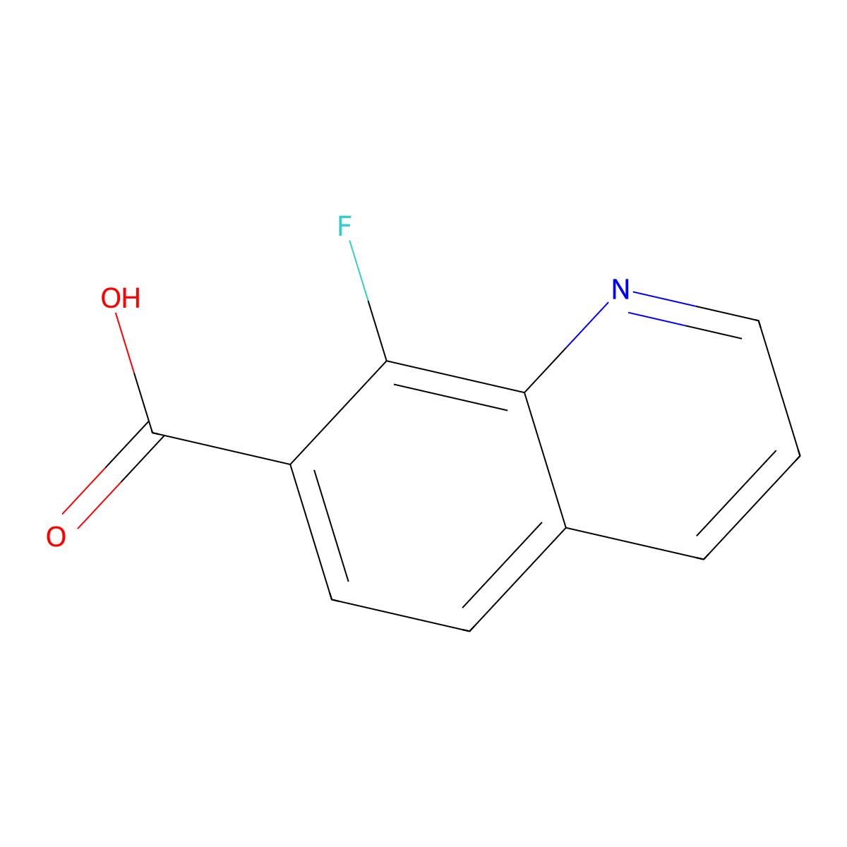 8-Fluoroquinoline-7-carboxylic acid molecular structure, CAS 2680534-51-2