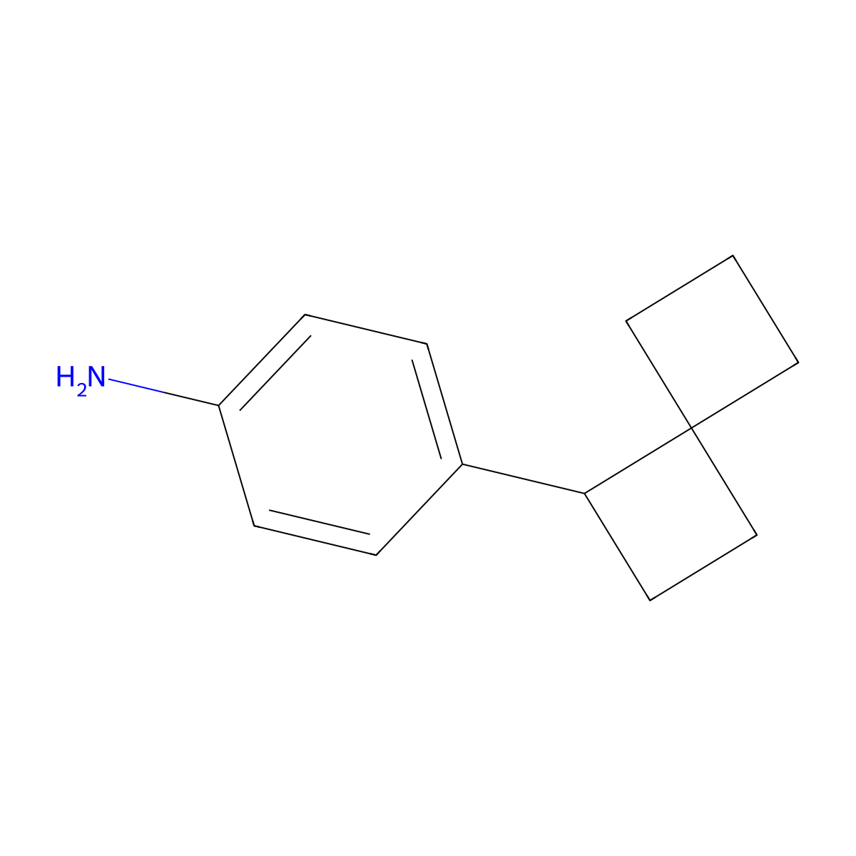 4-{Spiro[3.3]heptan-1-yl}aniline molecular structure, CAS 2680534-85-2