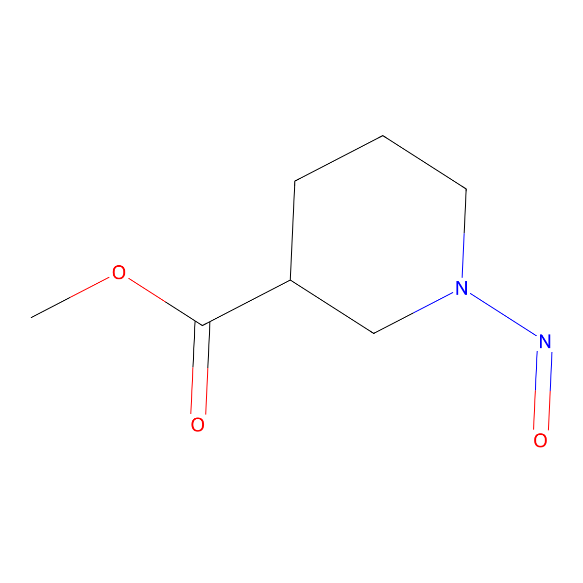 Methyl 1-nitrosopiperidine-3-carboxylate molecular structure, CAS 2680535-88-8