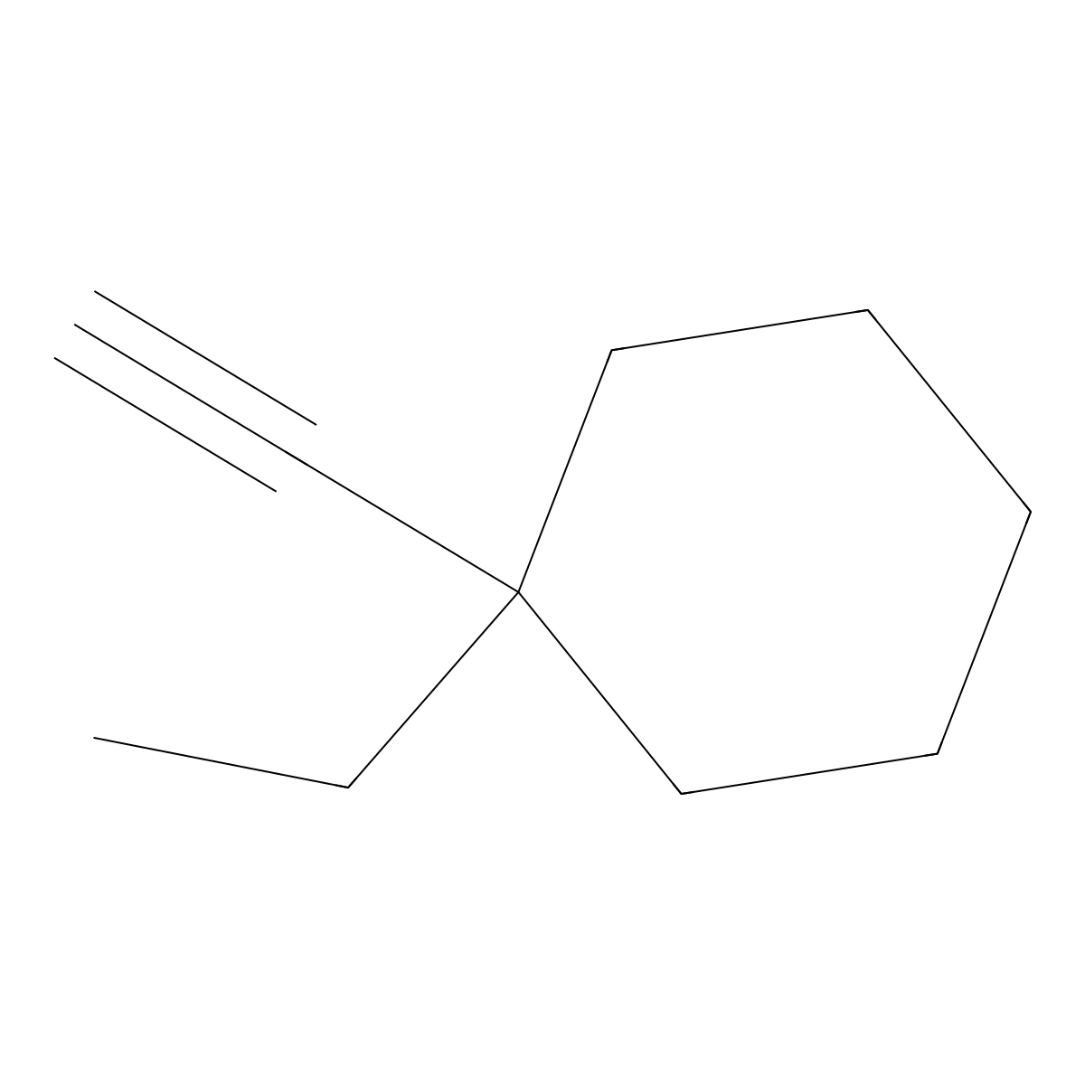 1-Ethyl-1-ethynylcyclohexane molecular structure, CAS 2680536-29-0