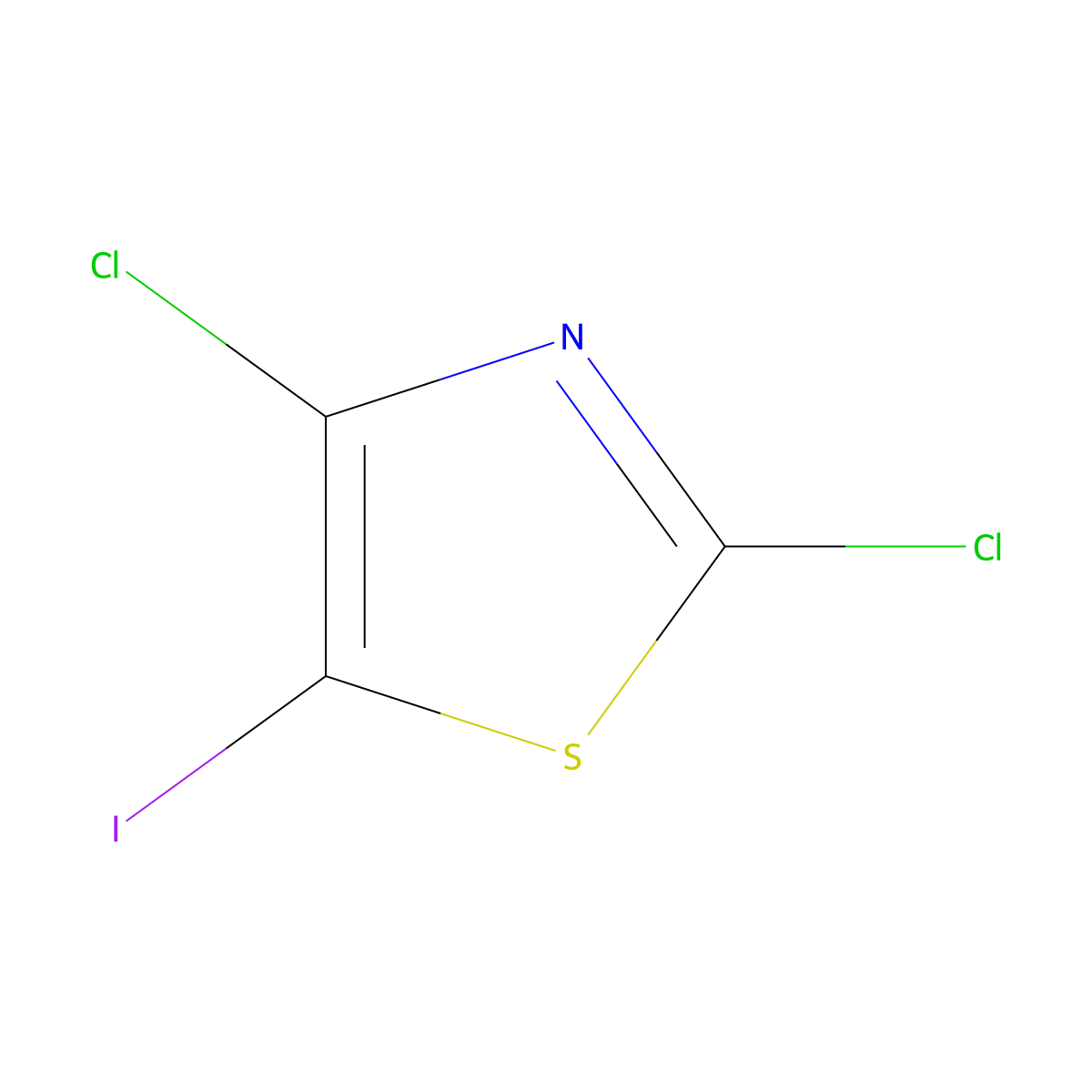 2,4-Dichloro-5-iodo-1,3-thiazole molecular structure, CAS 2680537-38-4