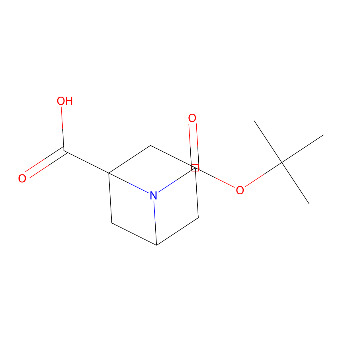 6-((Tert-butoxy)carbonyl)-6-azabicyclo(3.1.1)heptane-1-carboxylic acid molecular structure, CAS 2680539-11-9