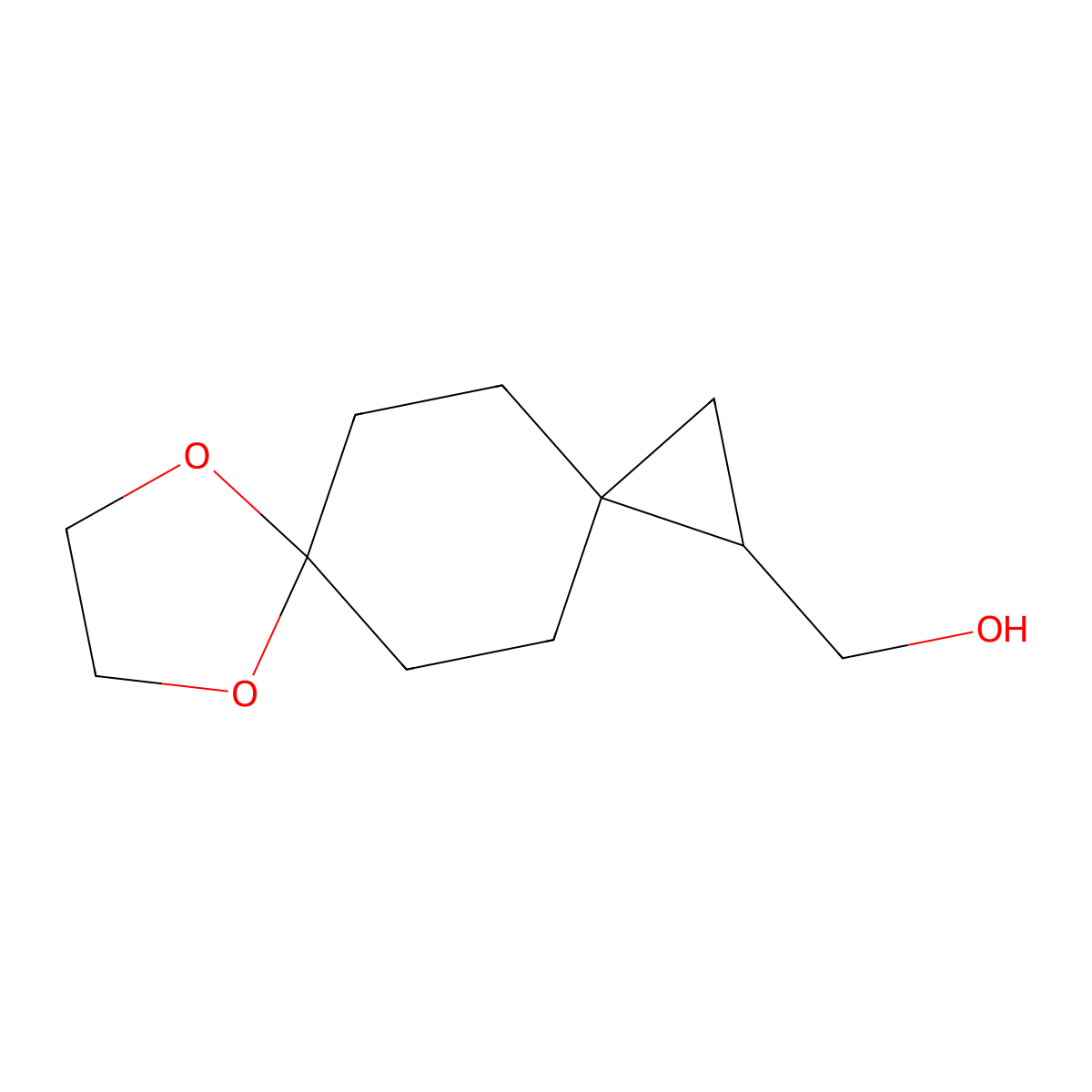 {7,10-Dioxadispiro[2.2.4^{6}.2^{3}]dodecan-1-yl}methanol molecular structure, CAS 2680539-18-6