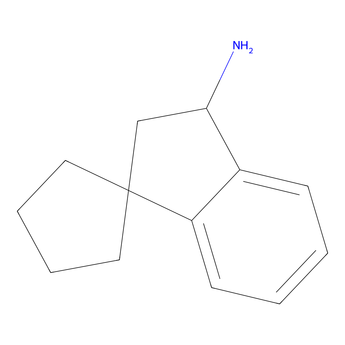 2',3'-Dihydrospiro[cyclopentane-1,1'-inden]-3'-amine molecular structure, CAS 2680539-45-9