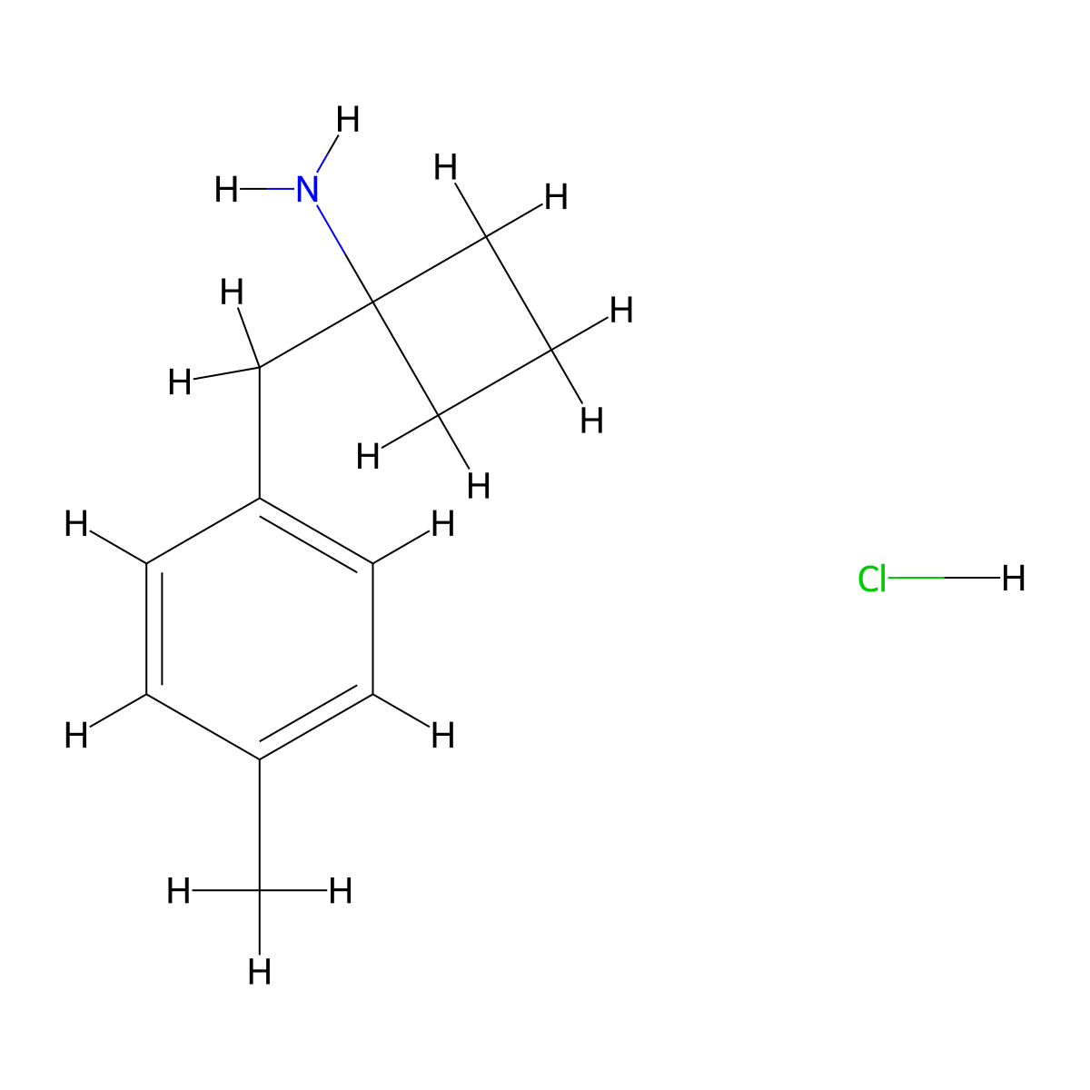 1-[(4-Methylphenyl)methyl]cyclobutan-1-amine hydrochloride molecular structure, CAS 2680539-71-1