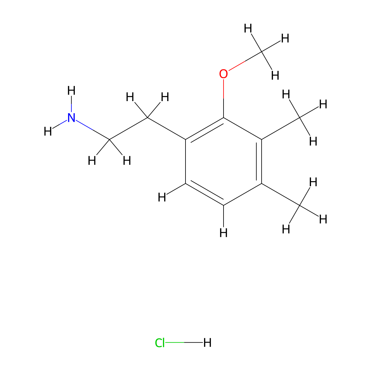 2-(2-Methoxy-3,4-dimethylphenyl)ethan-1-amine hydrochloride molecular structure, CAS 2680539-92-6