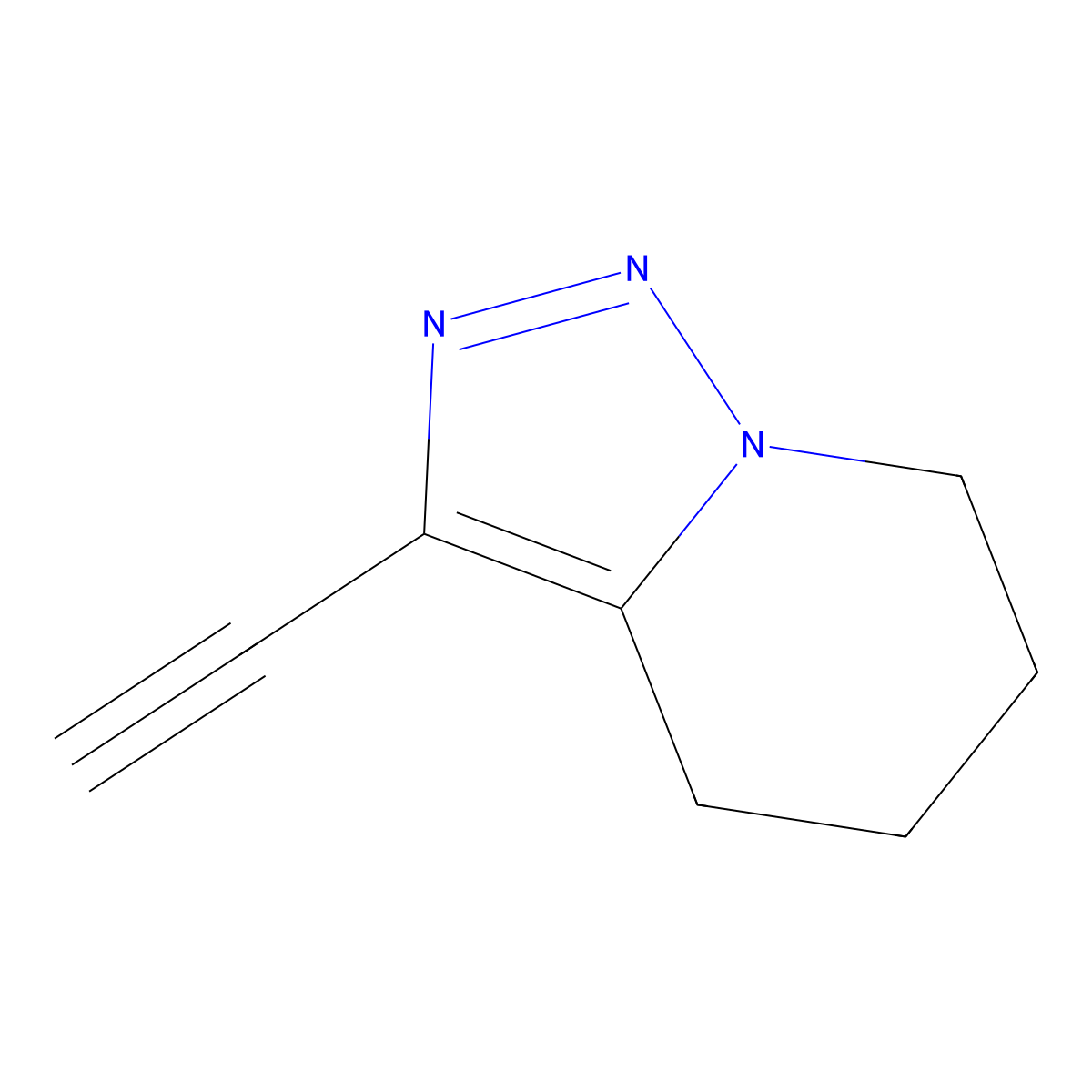 3-ethynyl-4H,5H,6H,7H-[1,2,3]triazolo[1,5-a]pyridine molecular structure, CAS 2680539-96-0