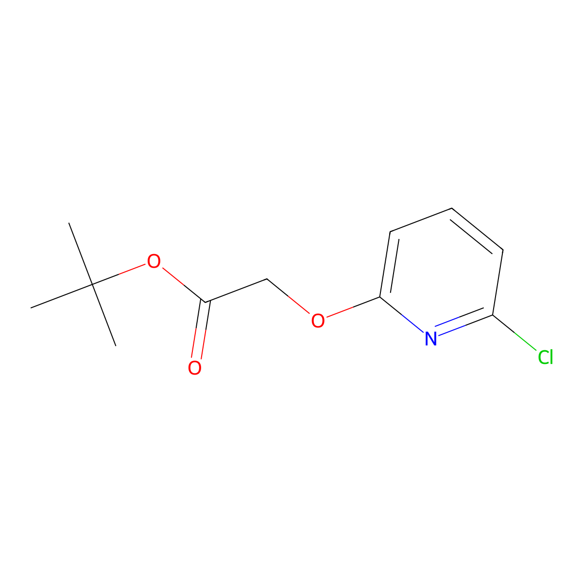 Tert-butyl 2-((6-chloropyridin-2-yl)oxy)acetate molecular structure, CAS 2680540-41-2