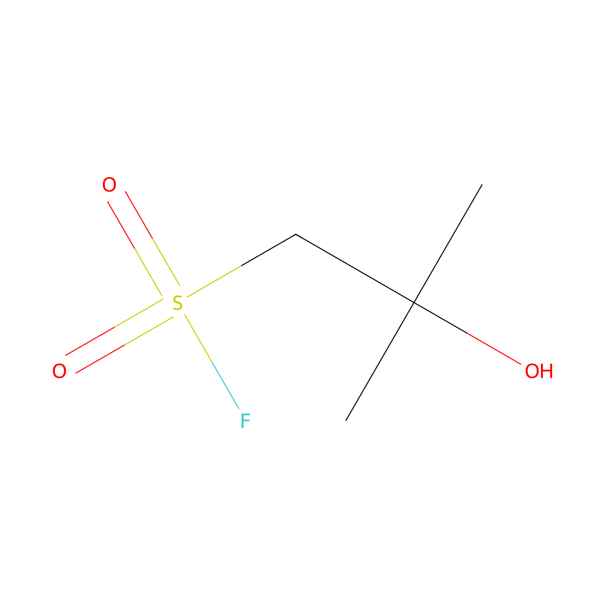2-Hydroxy-2-methylpropane-1-sulfonyl fluoride molecular structure, CAS 2680540-53-6