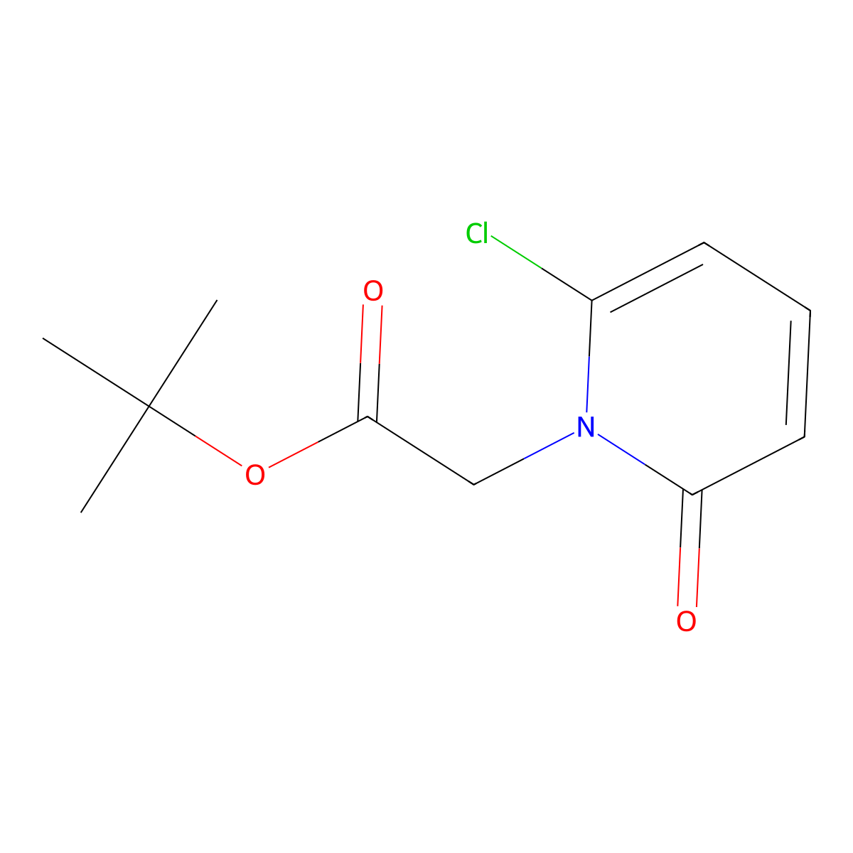 Tert-butyl 2-(6-chloro-2-oxo-1,2-dihydropyridin-1-yl)acetate molecular structure, CAS 2680541-94-8