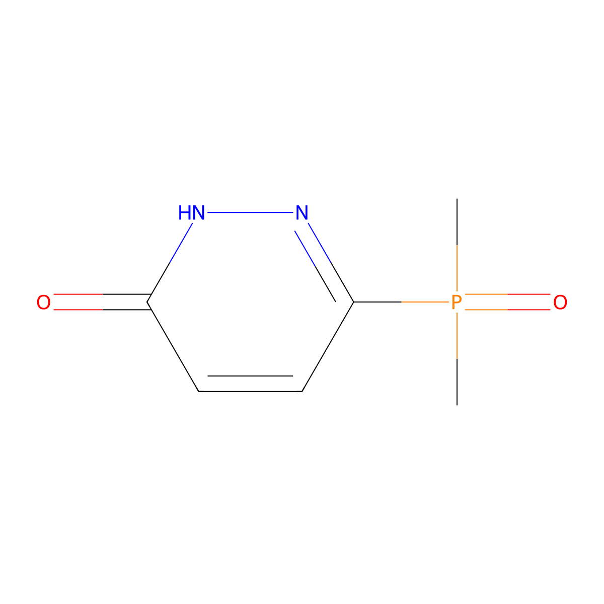 6-(Dimethylphosphoryl)-2,3-dihydropyridazin-3-one molecular structure, CAS 2680542-18-9