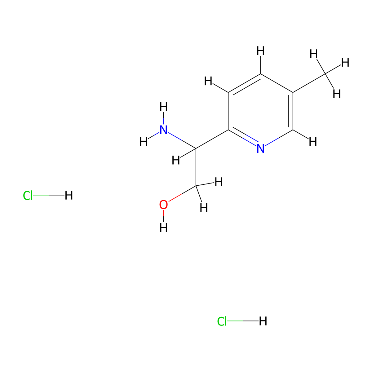 2-Amino-2-(5-methylpyridin-2-yl)ethan-1-ol dihydrochloride molecular structure, CAS 2680542-68-9
