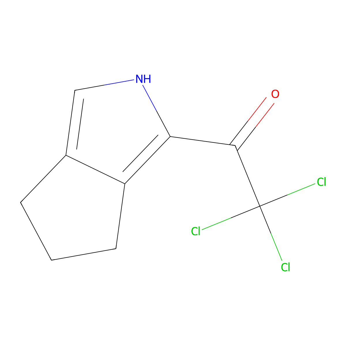 2,2,2-trichloro-1-{2H,4H,5H,6H-cyclopenta[c]pyrrol-1-yl}ethan-1-one molecular structure, CAS 2680542-72-5