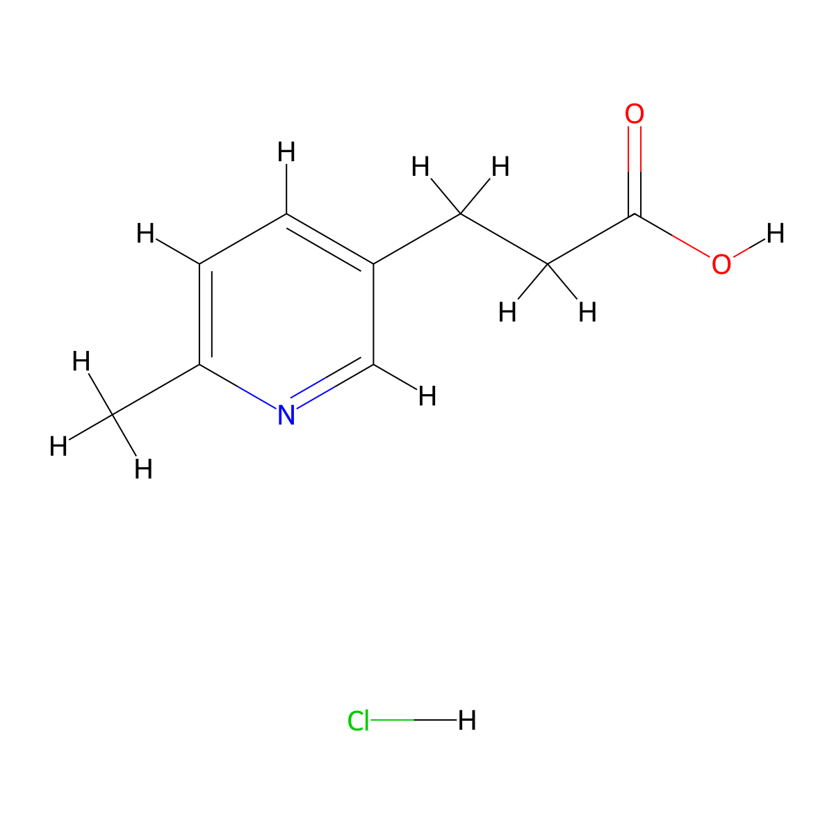 3-(6-Methylpyridin-3-yl)propanoic acid hydrochloride molecular structure, CAS 2680542-80-5